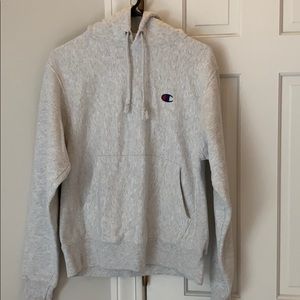 Light gray champion hoodie